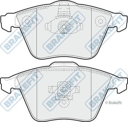 APEC BRAKING stabdžių trinkelių rinkinys, diskinis stabdys PD3198